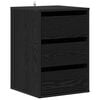 vidaXL Gabinete de Gavetas 3-Gaveta Carvalho Preto 41 x 40 x 58 cm