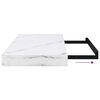 vidaXL Prateleira de Parede 4 pcs M&aacute;rmore Branco 50 x 23,5 x 4 cm