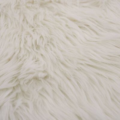 vidaXL Tapete em pele de carneiro artificial 60x90 cm branco