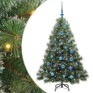 vidaXL &Aacute;rvore de Natal Artificial com 150 LEDs Verde 150 cm PE e PVC