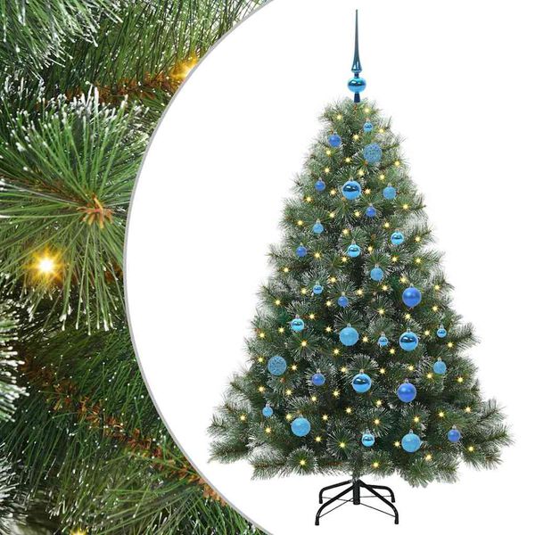 vidaXL &Aacute;rvore de Natal Artificial com 150 LEDs Verde 150 cm PE e PVC