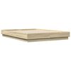 vidaXL Estrutura de cama com luzes LED 160x200 cm carvalho sonoma