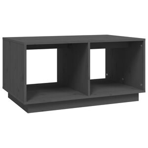 vidaXL Mesa de centro 80x50x40 cm madeira de pinho maci&ccedil;a cinza