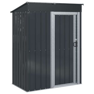 vidaXL Abrigos de jardim Antracite 137 x 81 x 180 cm Metal