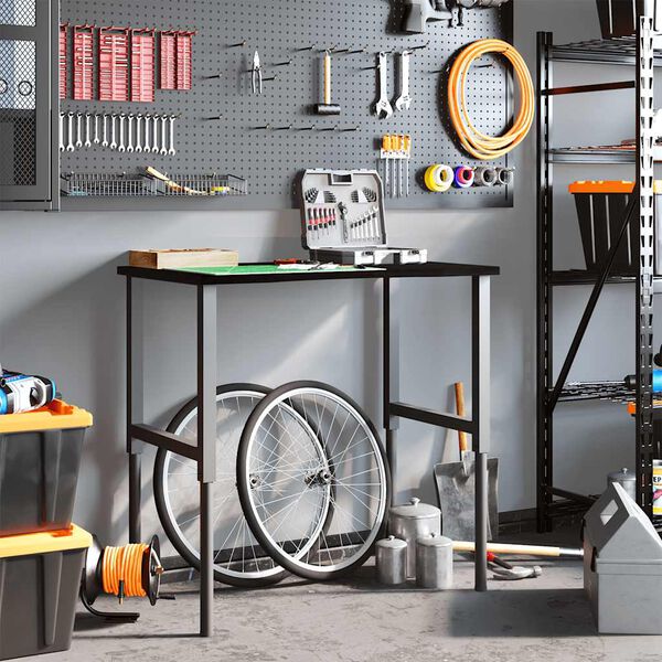 vidaXL Bancada 100x60x(71,5-98) cm carvalho castanho-escuro