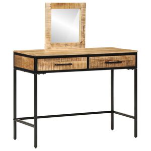 vidaXL Mesa de vestir com gaveta Castanho 100 x 40 x 120 cm