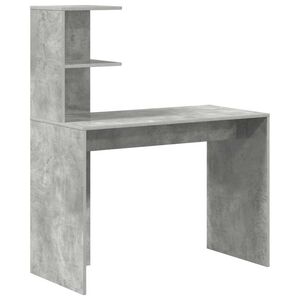 vidaXL Mesa Cinzento 102 x 50 x 124 cm Derivados de Madeira