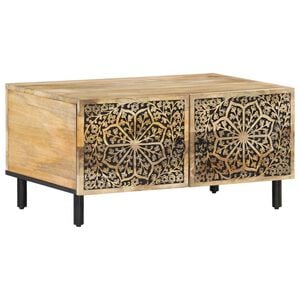 vidaXL Mesa de centro 80x50x40 cm madeira de mangueira maci&ccedil;a