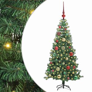 vidaXL &Aacute;rvore de Natal com 150 LEDs com suporte Verde 120 cm PVC