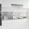 vidaXL Painel de cozinha 2 pcs Cinzento-claro 90 x 40 cm