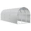 vidaXL Galinheiro Prateado 600 x 200 x 200 cm A&ccedil;o Galvanizado