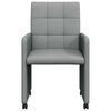 vidaXL Cadeiras de Jantar 2 pcs Cinzento-claro 58 x 65 x 94 cm tecido