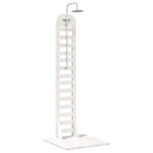 vidaXL Chuveiro Externo 223 cm Branco