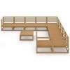 vidaXL 11 pcs conjunto lounge de jardim pinho maci&ccedil;o