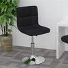 vidaXL Banco de bar girat&oacute;rio tecido preto
