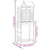 vidaXL Torre de Brincar Castanho Madeira de Pinheiro S&oacute;lida