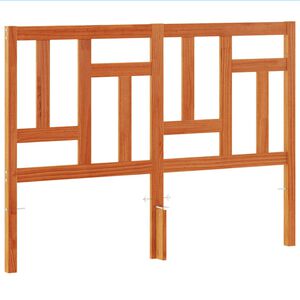 vidaXL Cabeceira 135 cm madeira de pinho maci&ccedil;a castanho-mel