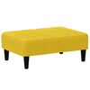 vidaXL Sof&aacute;-cama 2 lugares c/ apoio de p&eacute;s veludo amarelo