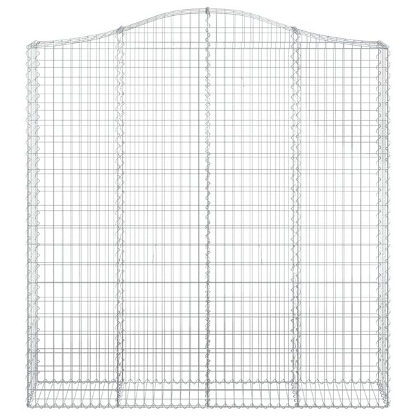 vidaXL Cestos gabi&atilde;o arqueados 3pcs 200x30x200/220cm ferro galvanizado