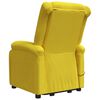 vidaXL Poltrona elevat&oacute;ria de massagens tecido amarelo-claro
