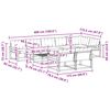 vidaXL Conjunto de Sof&aacute;s para Exterior 9 pcs Cinza Natural e Claro