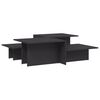 vidaXL Mesas de centro 2 pcs derivados de madeira cinzento