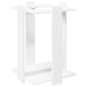 vidaXL Suporte para Taco de Sinuca Derivados de Madeira Branco