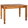 vidaXL Mesa de jantar para jardim 120x65x80 cm madeira de teca maci&ccedil;a
