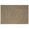vidaXL Tapete de &Aacute;rea Natural e Preto 200 x 290 cm Juta
