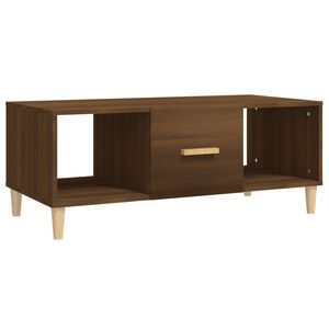 vidaXL Mesa de centro 102x50x40 cm derivados madeira carvalho castanho