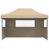 vidaXL Tenda de Festa Bege 292 x 440 x 315 cm Tecido Oxford