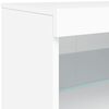 vidaXL Aparador com luzes LED 162x37x67 cm branco
