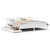 vidaXL Cama sem colch&atilde;o 180x200 cm madeira de pinho maci&ccedil;a branco