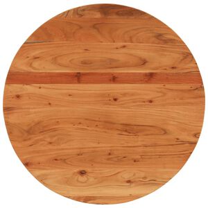 vidaXL Tampo de mesa redondo &Oslash;80x3,8 cm madeira de ac&aacute;cia maci&ccedil;a