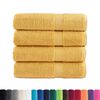 vidaXL Toalhas de banho premium SOLUND 4pcs 100x150cm 600gsm dourado