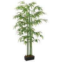 vidaXL Árvore de bambu artificial 240 folhas 80 cm verde