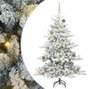 vidaXL &Aacute;rvore de Natal Articulada Artificial Branco 150 cm PVC e A&ccedil;o