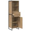 vidaXL Gabinete de Livros Carvalho Artesanal 43 x 36 x 150.5 cm