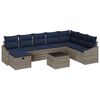 vidaXL Conjunto de Sof&aacute;s com almofada 6 pcs vime PE
