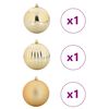 vidaXL Conjunto de Bolas de Natal XXL 3 pcs Ouro Pl&aacute;stico