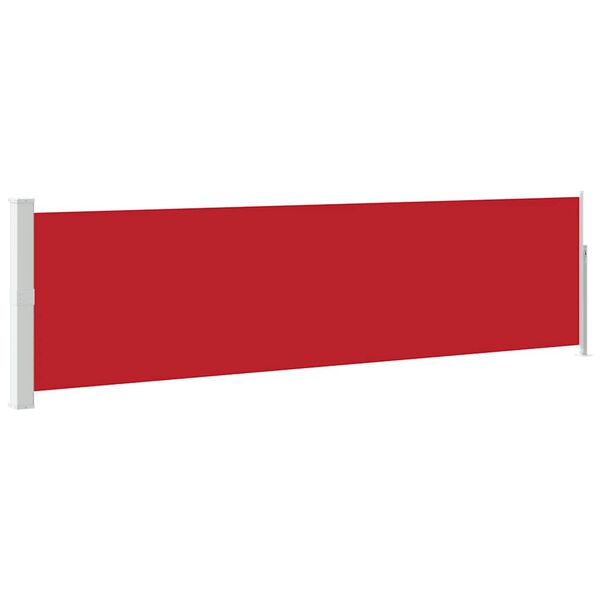 vidaXL Toldo lateral retr&aacute;til para p&aacute;tio 140x500 cm vermelho