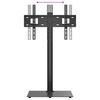 vidaXL Suporte de canto para TV 32-65 polegadas c/ 1 prateleira preto
