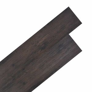 vidaXL Pranchas de Piso 18 pcs Cinza Escuro 5,26 m&sup2; PVC