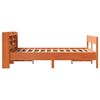 vidaXL Cama sem colch&atilde;o 135x190 cm madeira pinho maci&ccedil;a castanho-mel