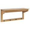 vidaXL Cabideiro HILL Marrom mel 90 x 35 x 41.5 cm
