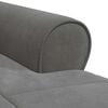 vidaXL Chaise Lounge com almofada Cinza Escuro 91 x 157 x 91 cm Veludo