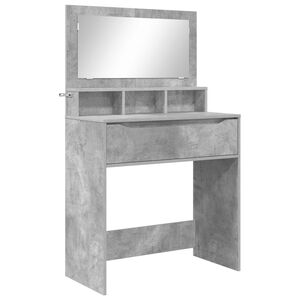 vidaXL Mesas de Maquiagem para Quarto Cinzento 80 x 39,6 x 135 cm