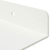 vidaXL Prateleira Flutuante 2 pcs Branco 40 x 18 x 2,5 cm A&ccedil;o