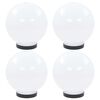 vidaXL Candeeiros esf&eacute;ricos LED 4 pcs 20 cm PMMA