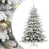 vidaXL &Aacute;rvore de Natal Articulada Artificial Branco 180 cm PE e PVC